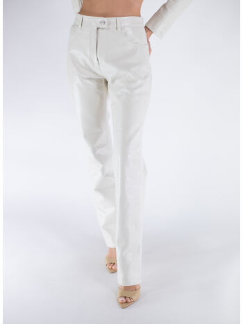 PANTALONE VINYL 5-POCKET ICONIC, 0011 BLANC CASSE, small