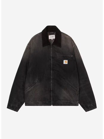 GIUBBOTTO OG DETROIT, 00E0R Black / Black, tobacco used wash, small