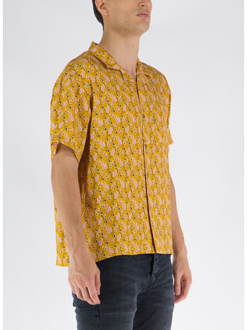 CAMICIA PAISLEY TEARS, MUSTARD, small