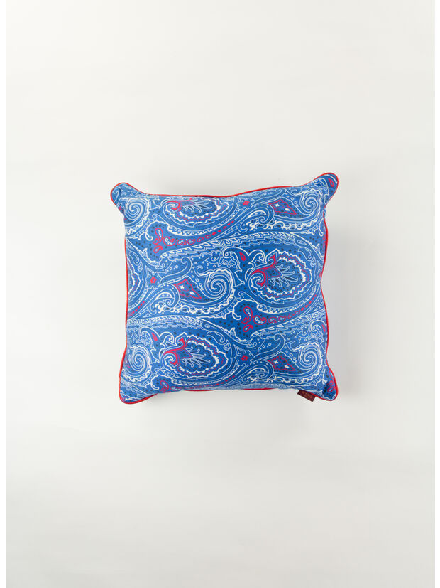 CUSCINO CON FANTASIA PAISLEY, 200 BLU, large
