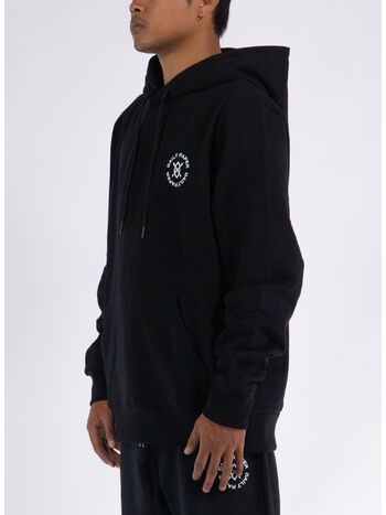 FELPA CIRCLE HOODIE, BLACK, small