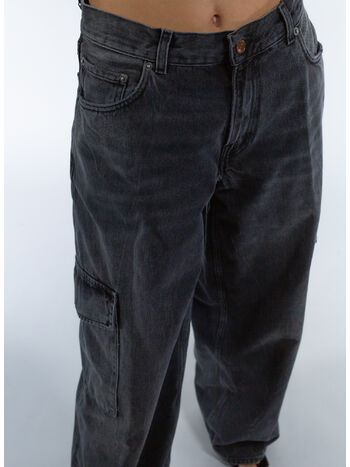 JEANS BETHANY CARGO, L0790 SPIDER BLACK, small