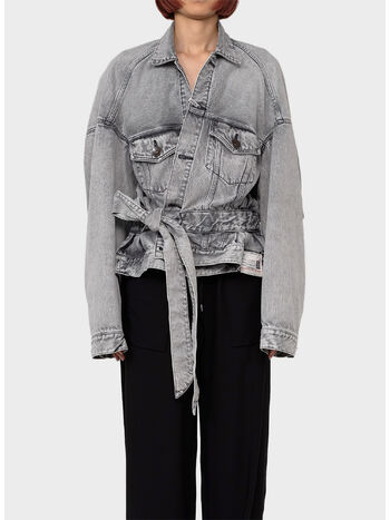 GIACCA IN  DENIM CACHECOEUR BLOUSON, WHITE, small