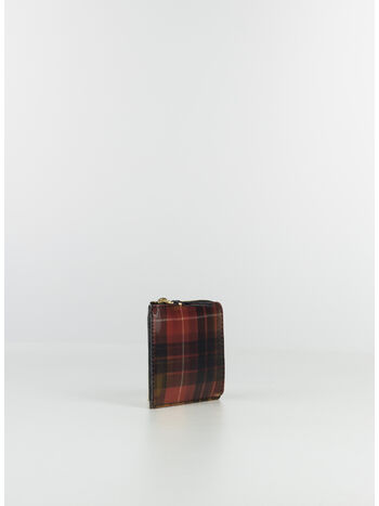 PORTAFOGLIO WALLET LENTICULAR TARTAN, RED/YELLOW, small
