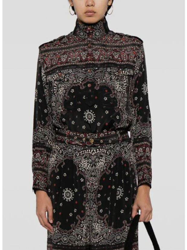 CAMICIA UTILITY BLOUSE, BLBA BLACK BANDANA, large