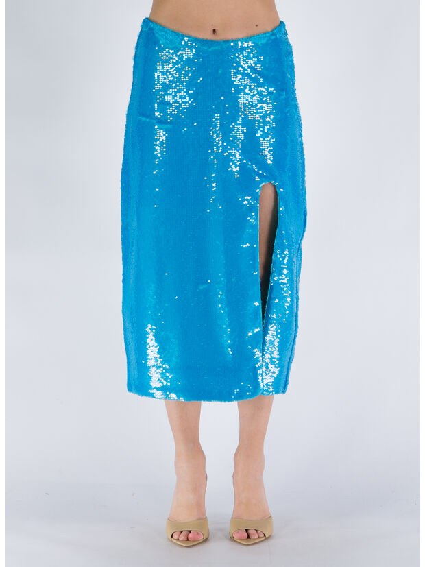 GONNA CON PAILETTES, 803 BLUE CURACAO, large