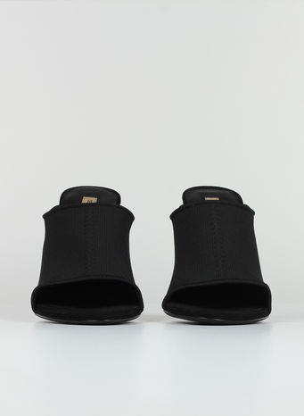 KNIT MULE 110MM HEEL, BLACK, small