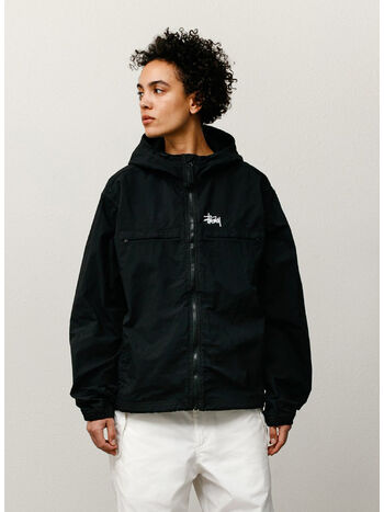 HOODED JACKET LIGHTWEIGHT, 0001 BLACK, small