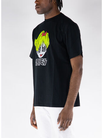 T-SHIRT KISS, BLK BLACK, small