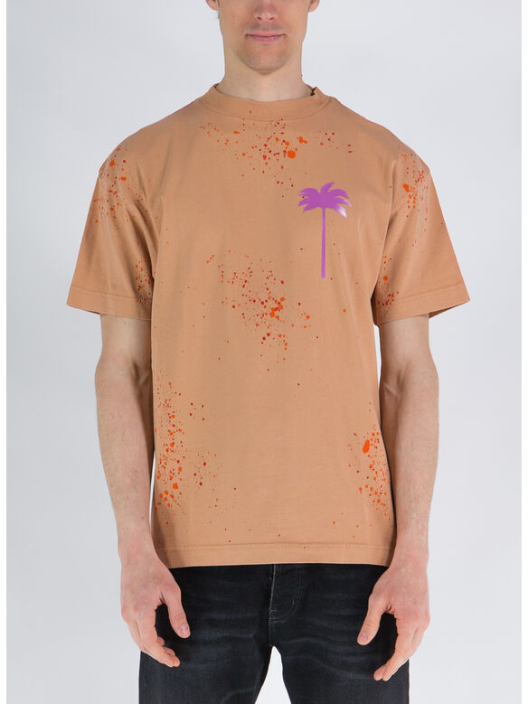 T-SHIRT PXP PAINTED CLASSIC, 6235 CAMEL / VIOLET, medium