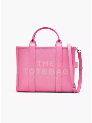 BORSA THE LEATHER MEDIUM TOTE, 666 PETAL PINK, small