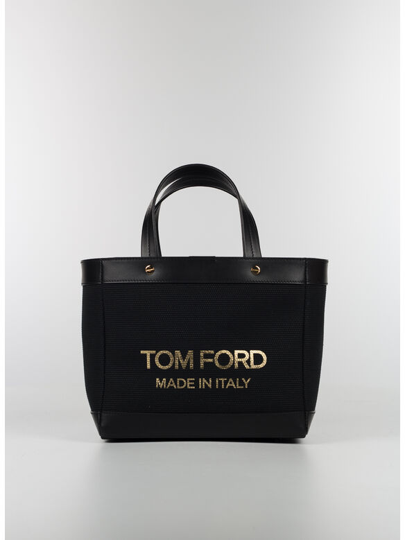 BORSA TEXTURED CANVAS MINI, C9203 BLACK/GOLD/BLAC, medium