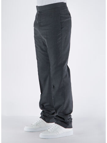 PANTALONE IN LANA, 025 GRIGIO, small