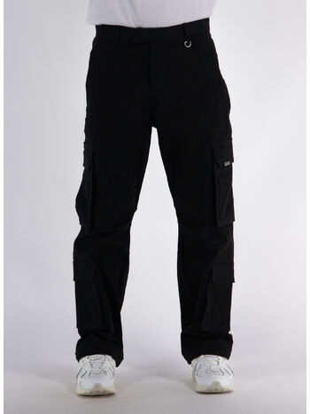 PANTALONE CARGO, 01 BLACK, small