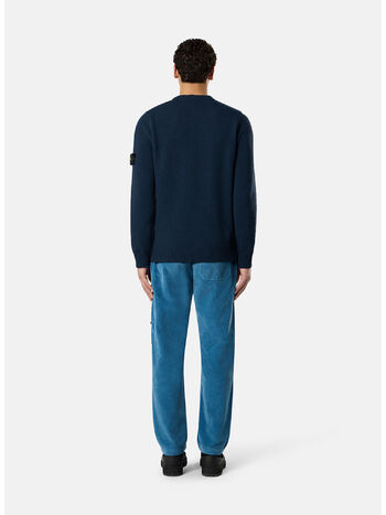 MAGLIONE GIROCOLLO LAMBSWOOL, V0020 NAVY BLUE, small