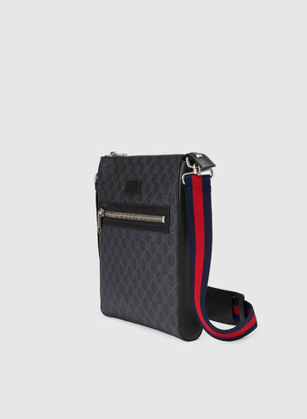 BORSA A TRACOLLA IN TESSUTO GG SUPREME, 1095, small