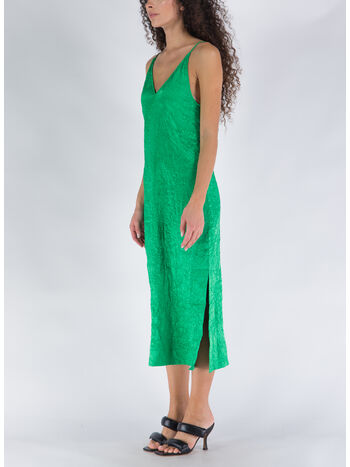 ABITO CRINKLED SATIN SLIP, 767 BRIGHT GREEN, small