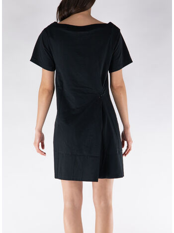 ABITO MINI COLLO A BARCA, 9999 BLACK, small