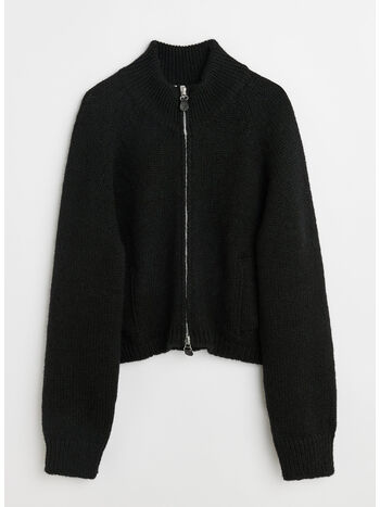 MAGLIONE ULTRA ZIP FUNNEL, BLACK, small