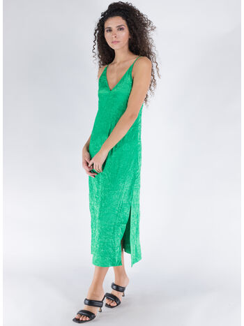 ABITO CRINKLED SATIN SLIP, 767 BRIGHT GREEN, small