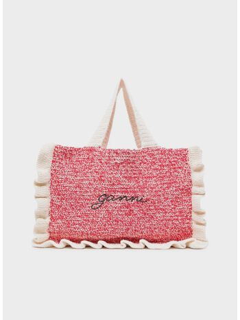 BORSA COTTON CROCHET FRILL, 135 EGRET, small