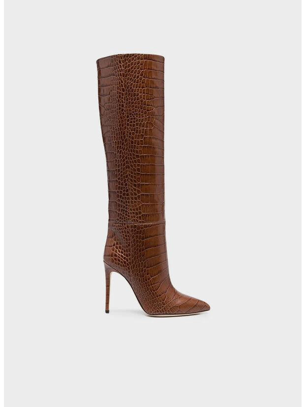 STIVALE STILETTO COCCO, CIOCCOLATO, large
