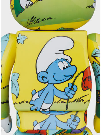 BEARBRICK 100% + 400% THE SMURFS THE PURPLE, SMURF, small