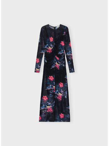 ABITO RUCHED LONG, 099 BLACK, small