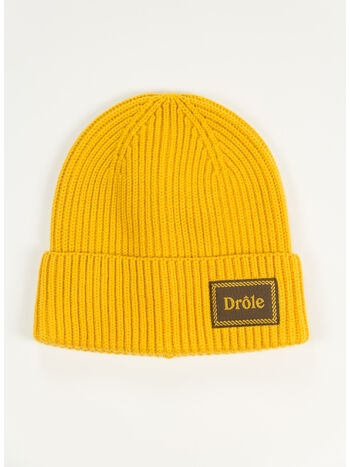 CAPPELLO IN MAGLIA CON RISVOLTO, YL YELLOW, small