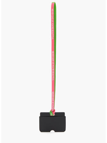 PORTACARTE IN PELLE E SILICONE, 900 BLACK/MULTI, small