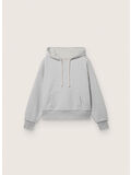 FELPA RELAXED HOODIE, 60665 VINTAGE GRAY MELANGE, thumb