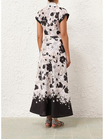 GONNA MIDI POP BLASS, IBF IVORY BLACK FLORAL, small