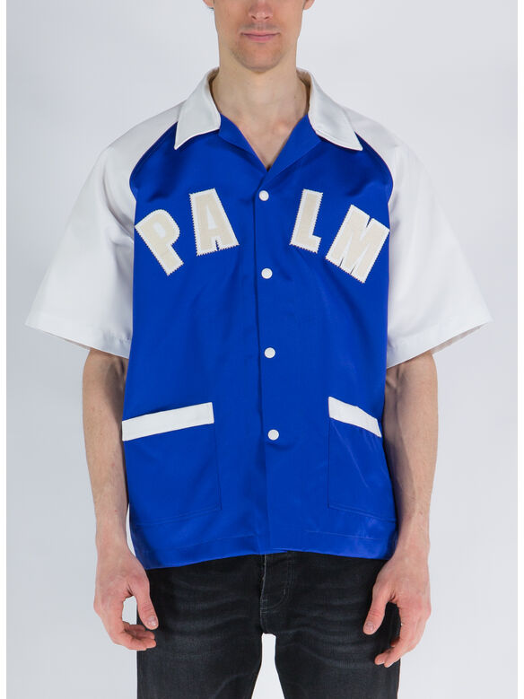 CAMICIA PALM BASEBALL BOWLING, 4501 BLUE / WHITE, medium