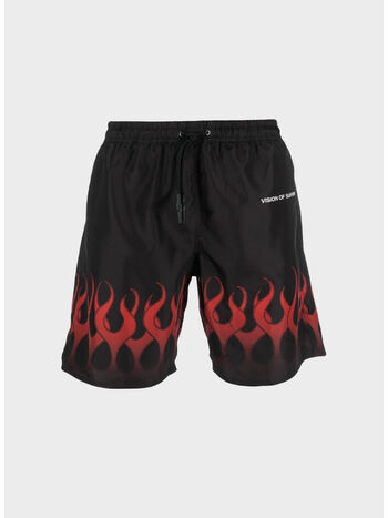 COSTUME WITH RED FLAME, BLACK, small