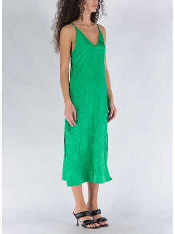ABITO CRINKLED SATIN SLIP, 767 BRIGHT GREEN, small