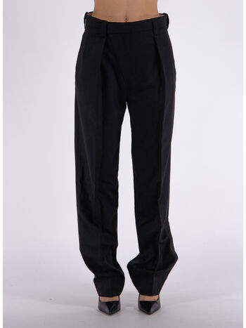 PANTALONE WRAP FRONT, 1 BLACK, small