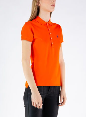 POLO A MANICHE CORTE, 157SAILINGORANGEC731, small