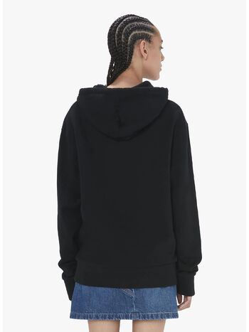 FELPA HOODIE LOGO EMBROIDERY, 999 BLACK, small