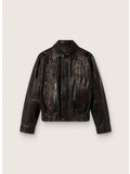 BOMBER IN NAPPA CON RICAMO FLOREALE, 40249 PORT ROYALE, thumb