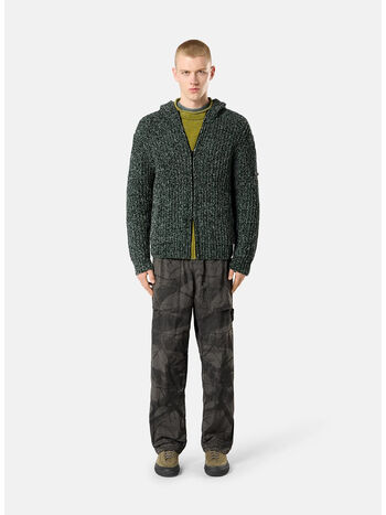 MAGLIONE MOULIN&Eacute; COTTON CHENILLE, V0M5S DARK GREEN MELANGE, small
