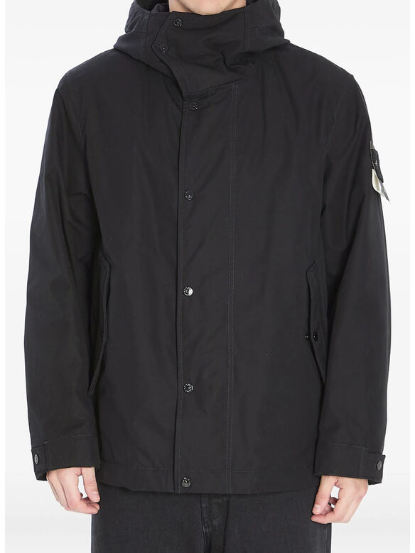 PARKA CORTO GHOST CON CAPPUCCIO, V0029 BLACK, medium