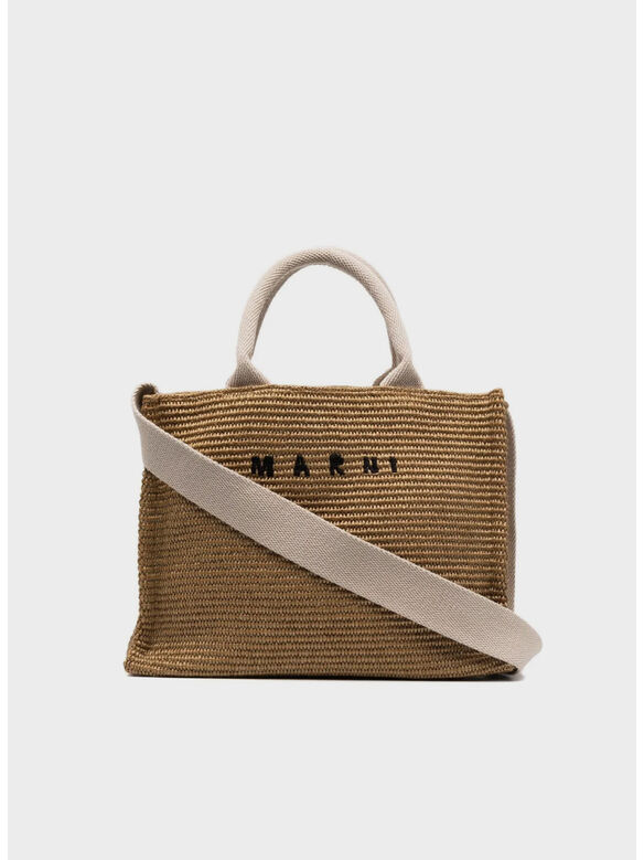 TOTE BAG PICCOLA IN RAFIA NATURALE, Z0R42, medium