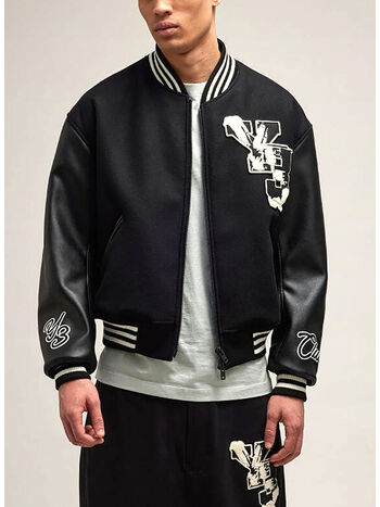 GIUBBOTTO LETTERMAN, BLACK, small