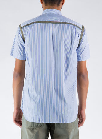CAMICIA CDG SHIRT, STRIPEKHAKI, small