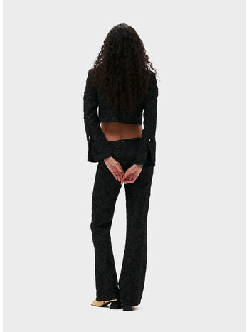 GIACCA CROPPED STRETCH JACQUARD, 099 BLACK, small