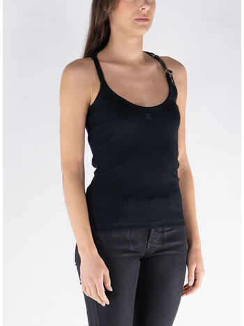 TOP HOLISTIC BUCKLE 90'S RIB, 9999 BLACK, small