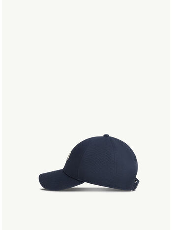 CAPPELLO CON VISIERA CURVA IN COTONE GABARDINE, 778, small