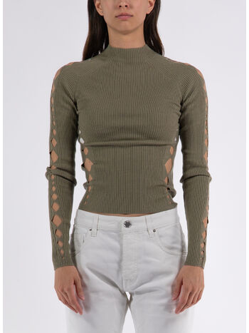 PULLOVER SNAKE DIAMOND SKIVVY, SAGE, small