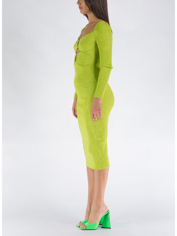 ABITO GREEN LUREX KNIT, GREEN, small