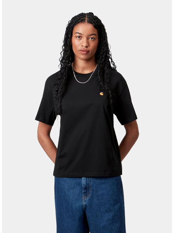 T-SHIRT S/S CHASE, 00FXX BLACK/GOLD, medium